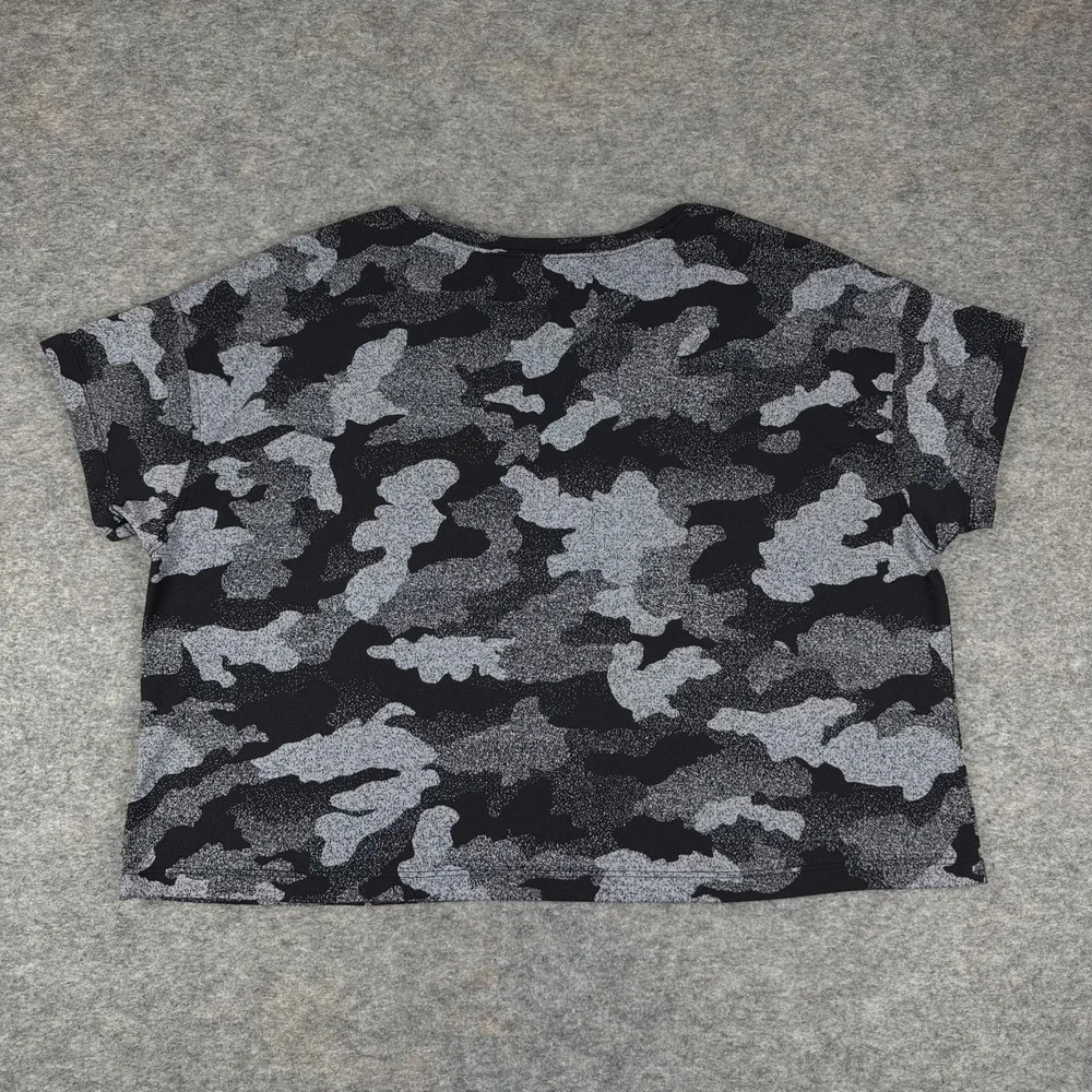 Lululemon‎ Cates Crop Tee Heritage Speckle Camo Womens 10
